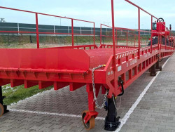 Neobvyklý speciální projekt nakládací rampy a plošiny pro těžké stroje