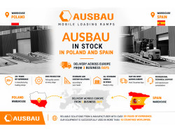 Mobilní rampy AUSBAU dostupné ze skladů v Polsku a Španělsku